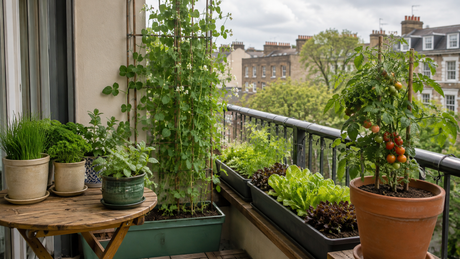 How to Grow Herbs and Vegetables on a Balcony