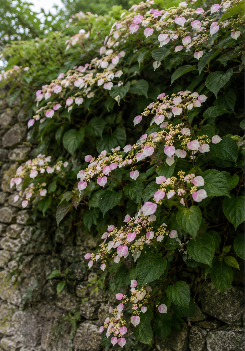 Hydrangea anomala subsp. glabra ‘Crûg Coral’