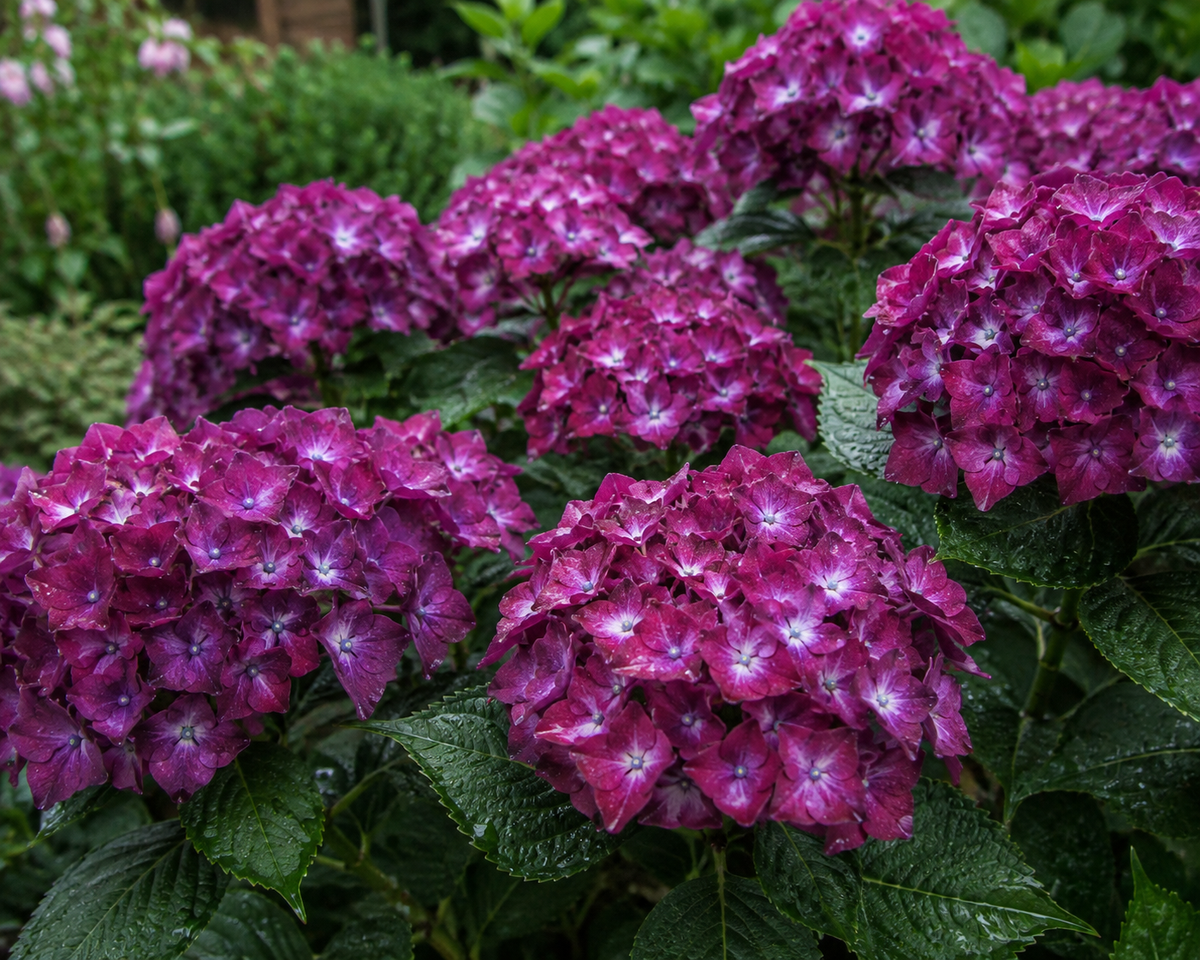 Hydrangea macrophylla ‘Hot Red Purple’